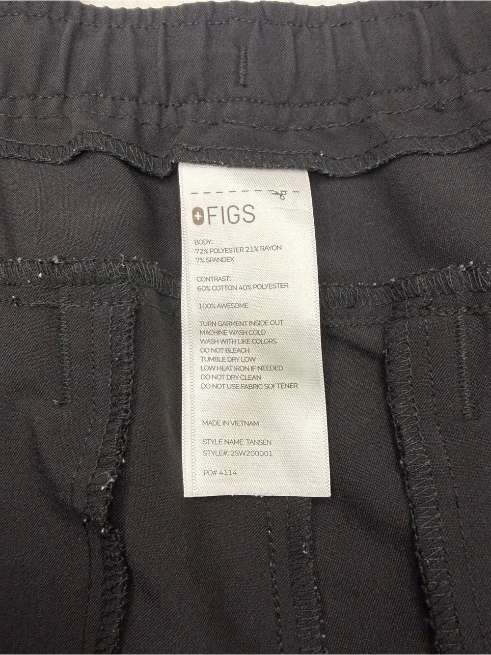 Figs Men’s Tansen Jogger Scrub Pants Size 3XL